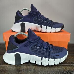 NEW Nike Free Metcon 4 Mens Size 8.5 Gym Lifting Shoes CT3886 491 Blue White